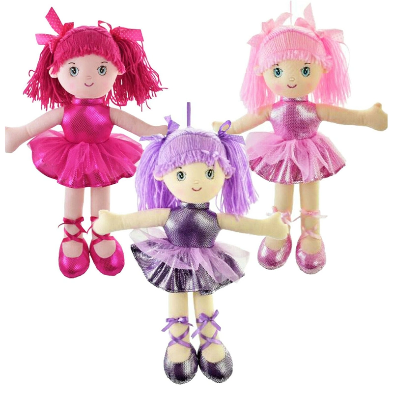 OEM de fábrica bebê fechado de vestido de casamento menina Plush Doll fabricados na China Doll Girl