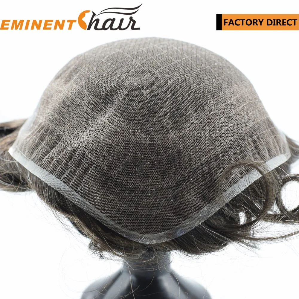 Factory Direct Men's Human Hair Natural Hairline Custom Hair System