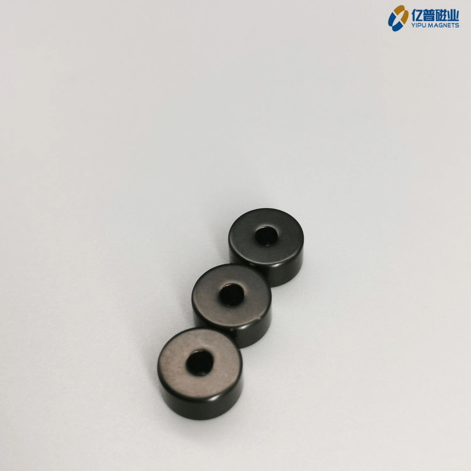 Customized Sintered Perforated NdFeB Products Black Epoxy