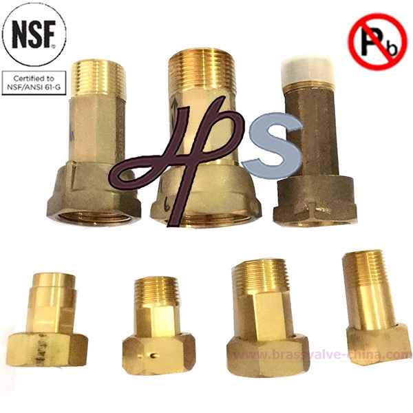 NSF61 Approved Lead Free Brass Meter Coupling Fitting