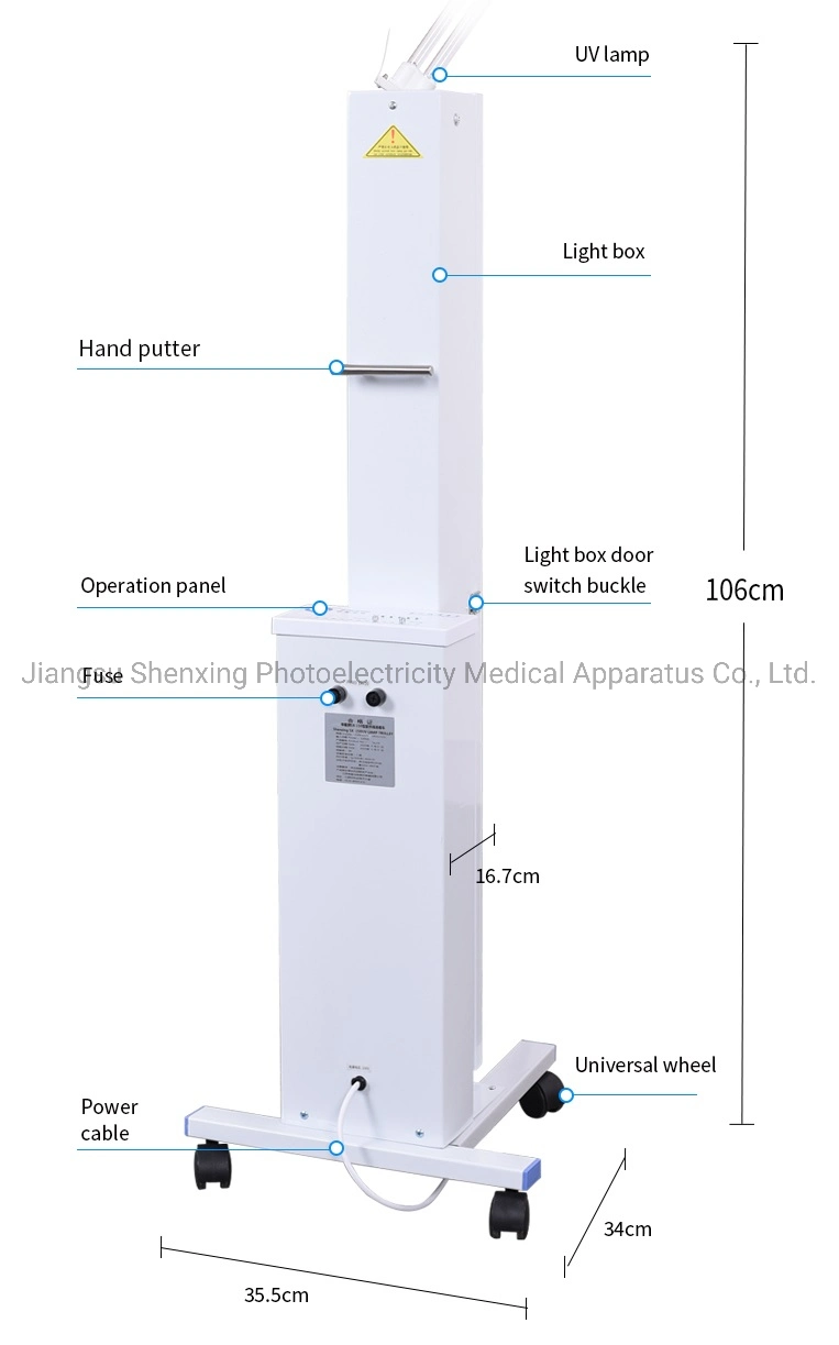 UV Germicidal Lamp Cart Hospital Sterilizer Trolley in Room School