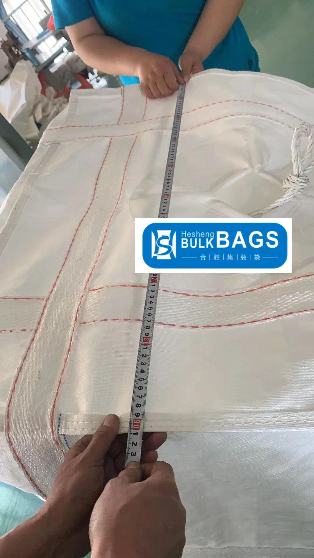 Hesheng Container FIBC Big Bulk Packing Ton Bag for Sand Construction