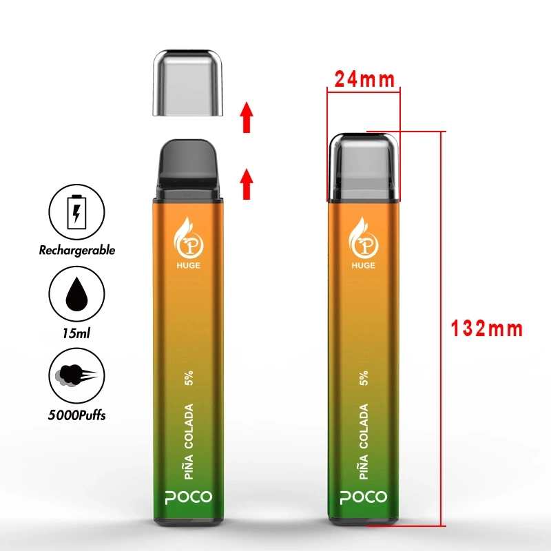 Poco 5000 Puffs Zbood OEM ODM Turkey 10000 5500 Ezigarette Screen Vpro Mazaj Cigarette Disposable/Chargeable Vape