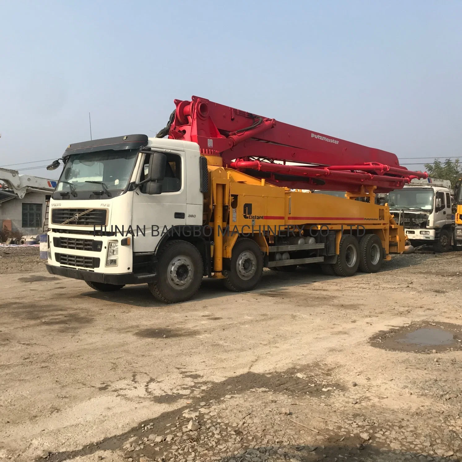 42m Putzmeister com a Volvo Truck renovada da bomba de Concreto Veículo