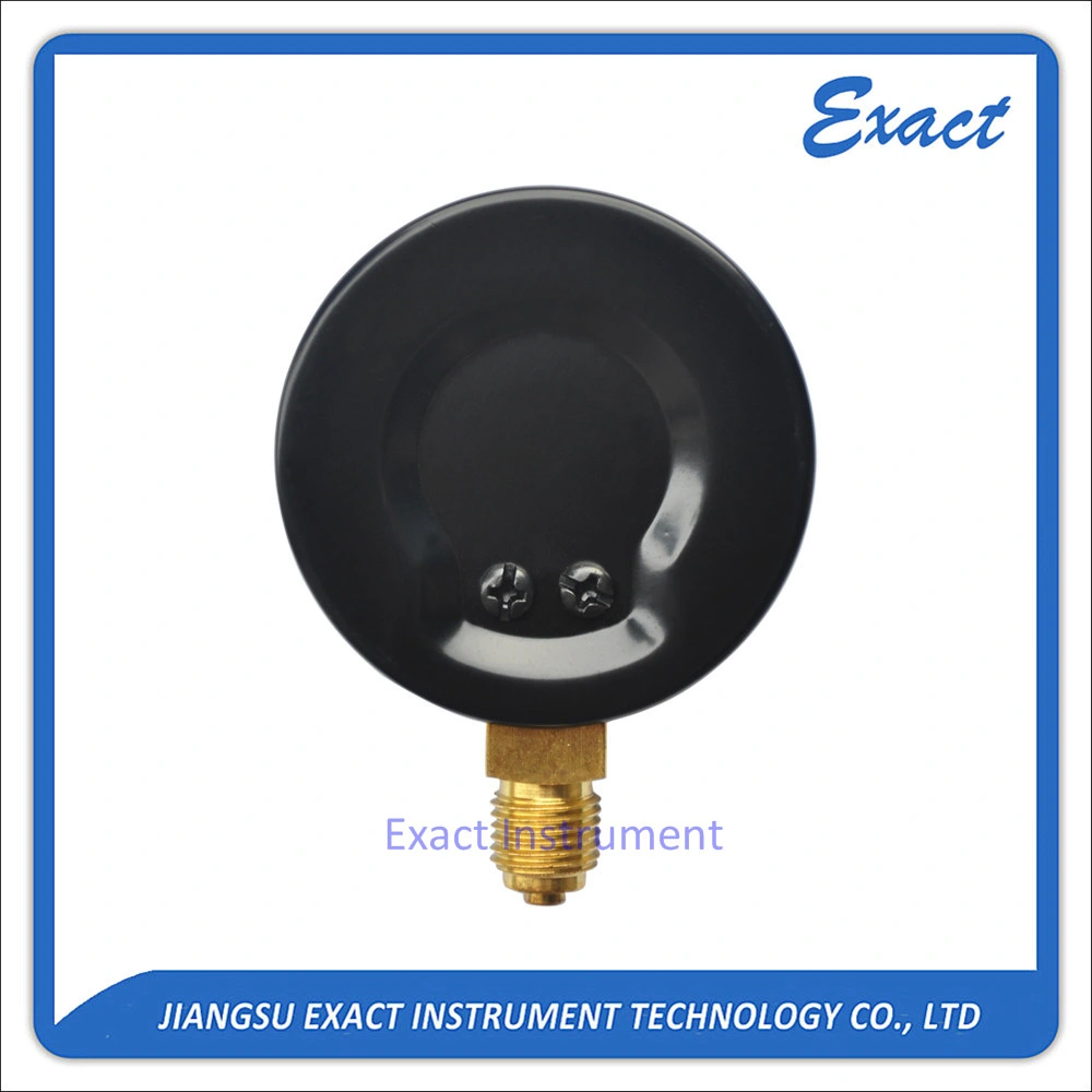 Pneumatisches Manometer Luftdruckmessgerät Standard-Trockenmessgerät Schwarz Stahlmechanisch Manometer
