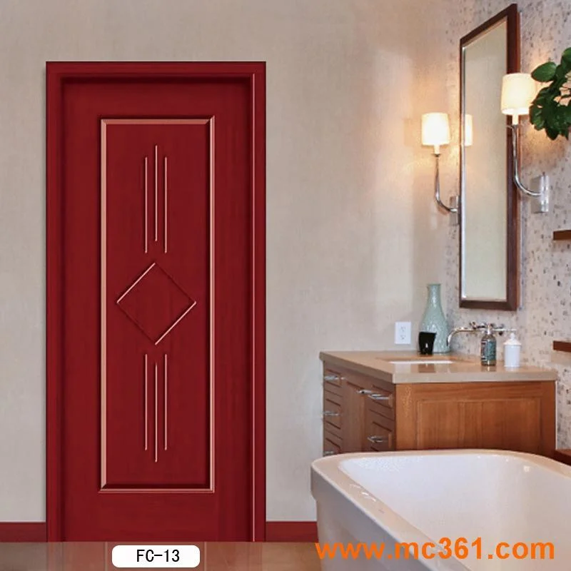 Toilet Door/Bathroom Door Waterproof Anti-Scratch WPC Door Skin