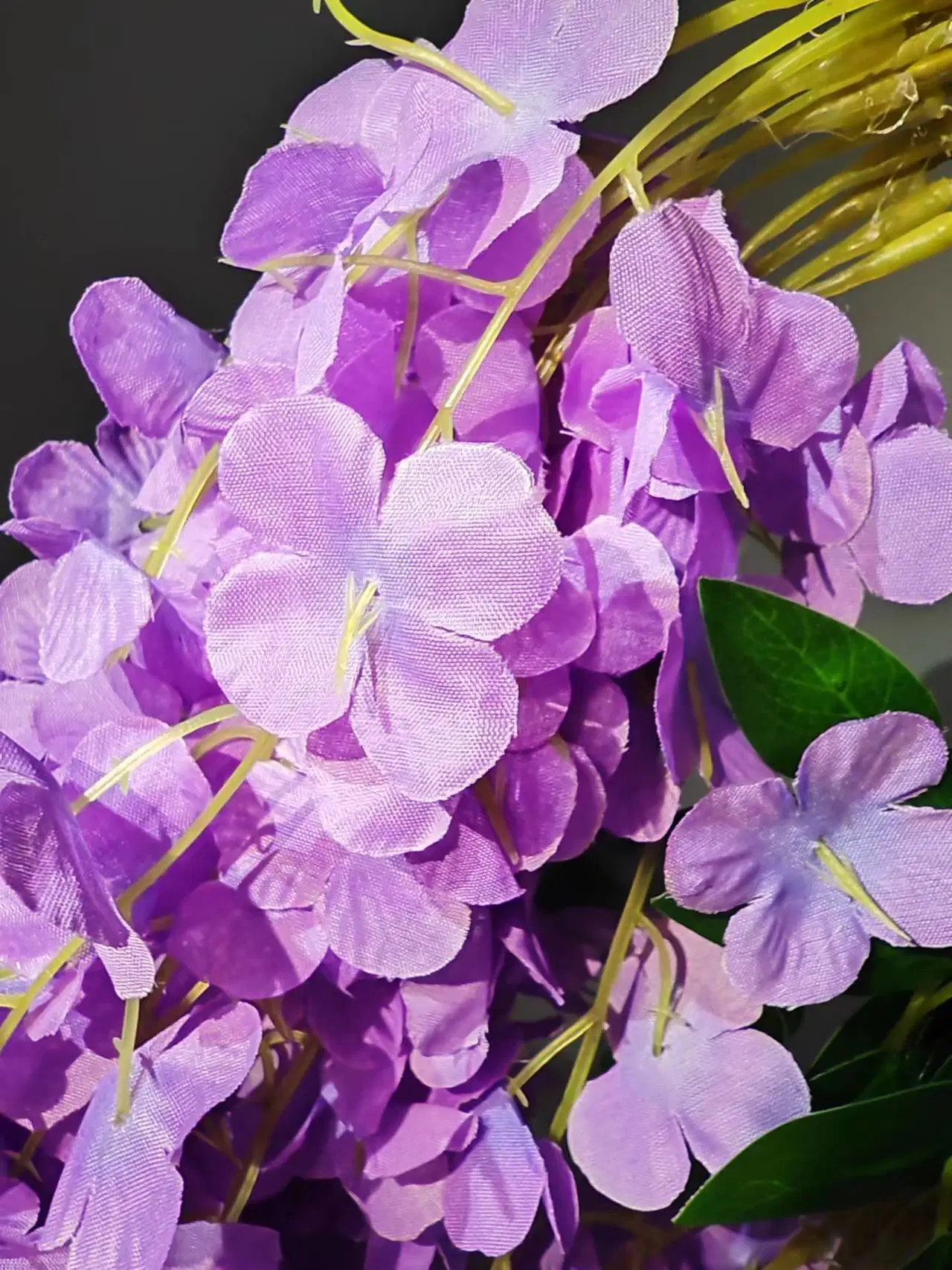 Wisteria artificial Vine Colgante Garland seda Flores Casero Fiesta Decoración de boda