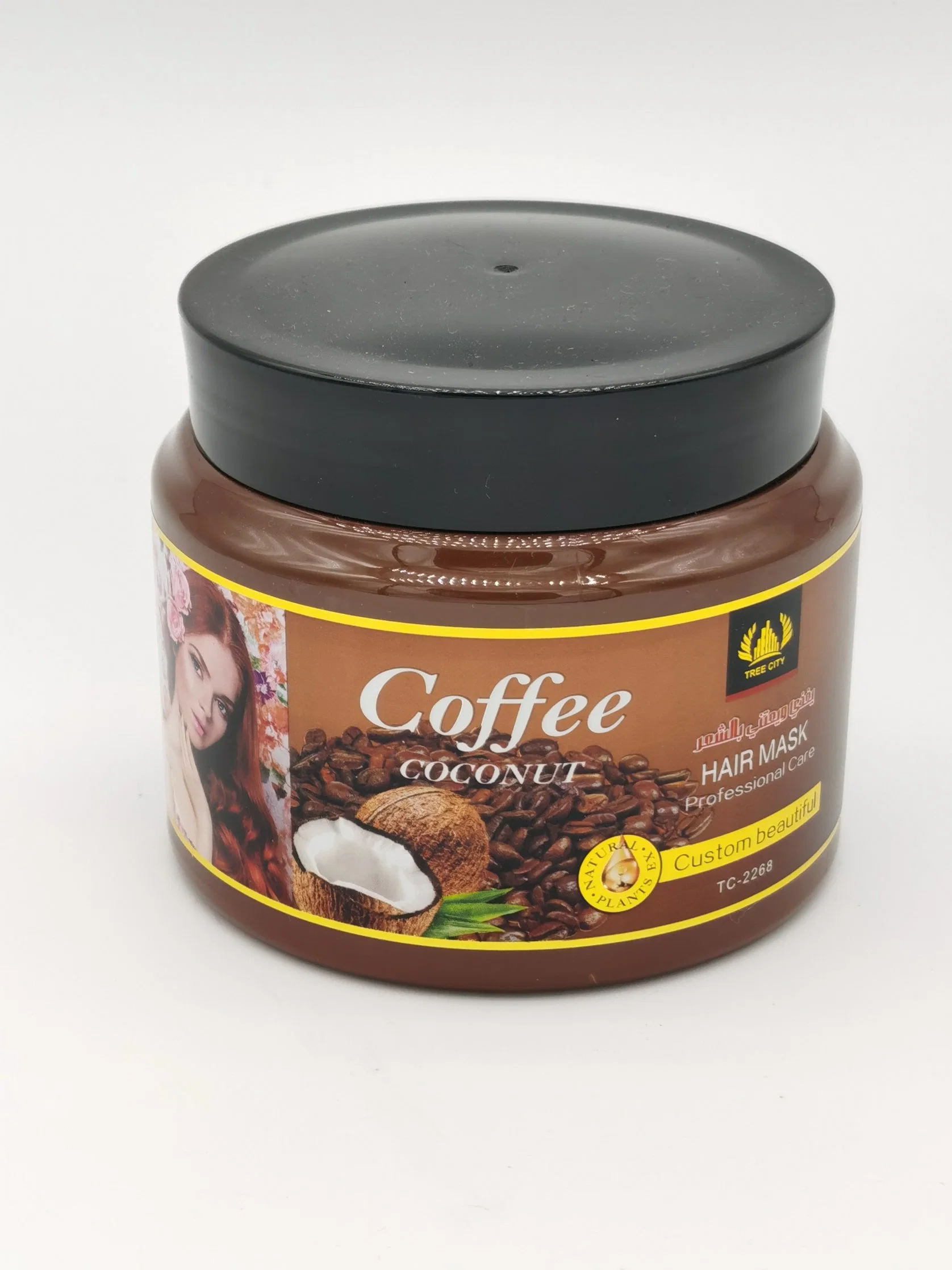 Tree City 500 G natürliche Haarmaske, Keratin Behandlung Kaffee