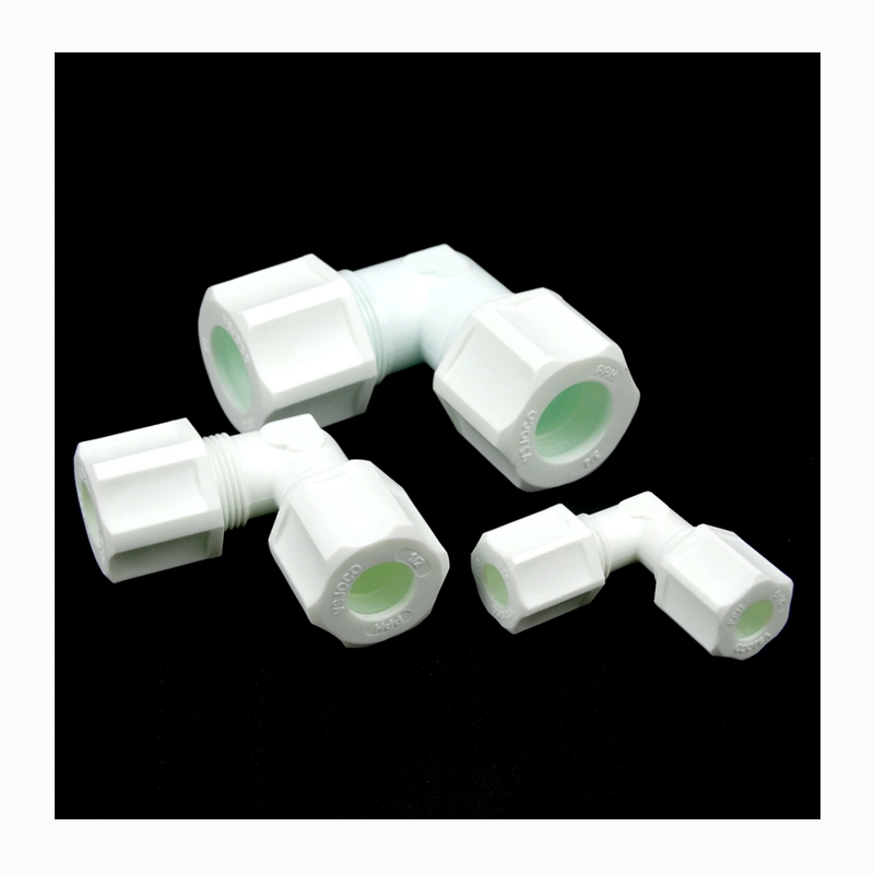 Hot Selling Product PP Union Elbows 90 Degree Union Elbows in Pipe Fittings Plastic Joint