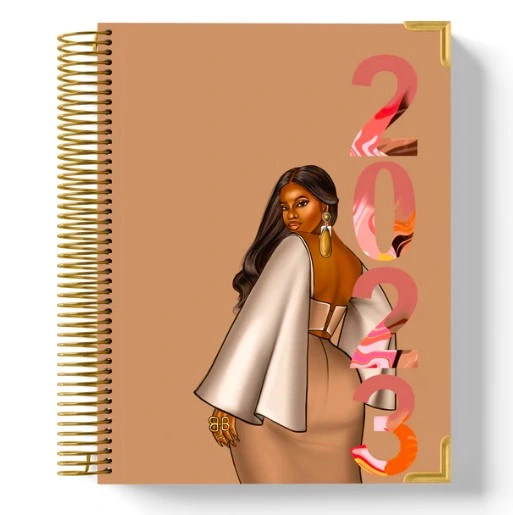 Custom Logo Hardcover Monatliche Wöchentliche Dairy Journals Agendas Planner 2023 2024