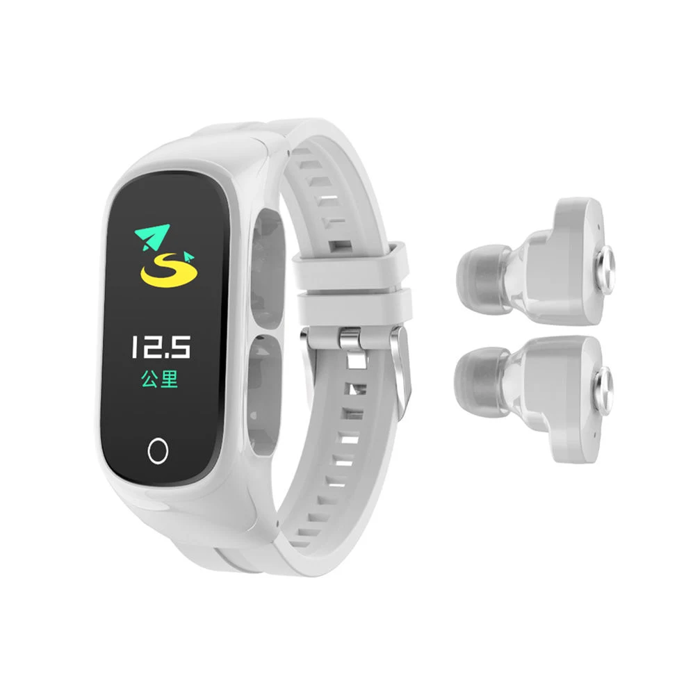 N8 Multi Function USB Rechargeable Lithium Battery Powered Blood Pressure Monitor Smart Sports Bracelet with Bt Headset Smartwatch