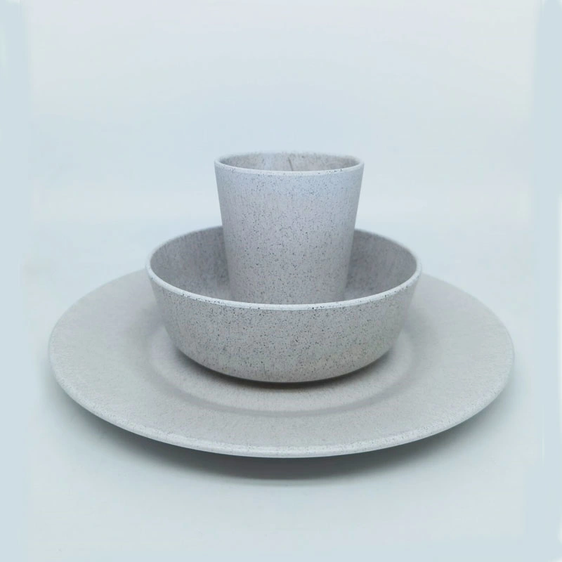 Customized Wholesale/Supplier Coffee Grounds Plate Eco-Friendly Plate Dinner Set