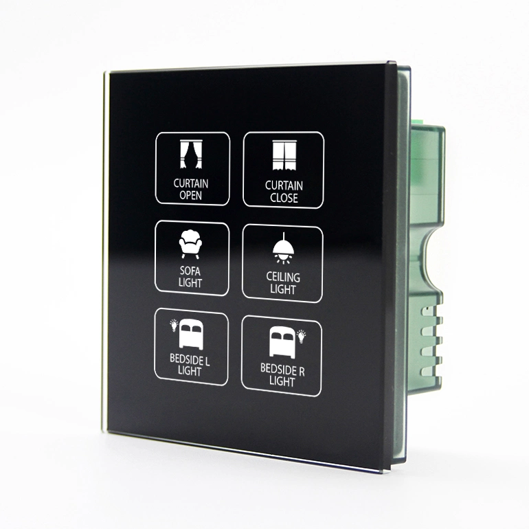 Customized Electric Light Switch Hotel Smart Touch Wall Switch with Multi-Functions