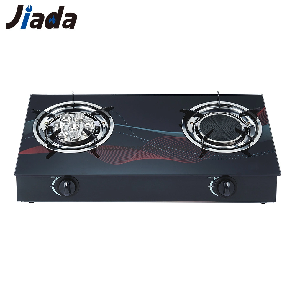 Black Custom Models Tempered Glass Widely Used Kitchen Appliance Table Tops Flat Flame Electronic Igniter Gas Stove