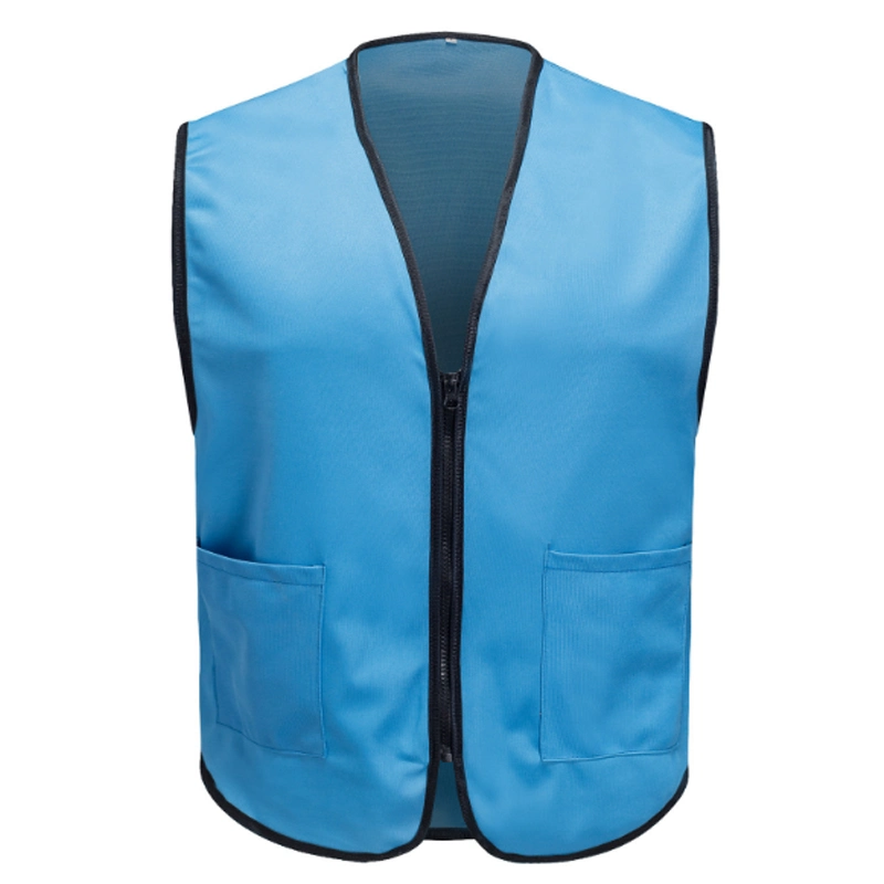 Regular Work Shopping Mall Uniform Supermarket Clothes Uniform Employee Staff Vest Coat for Men and Women Work Wear