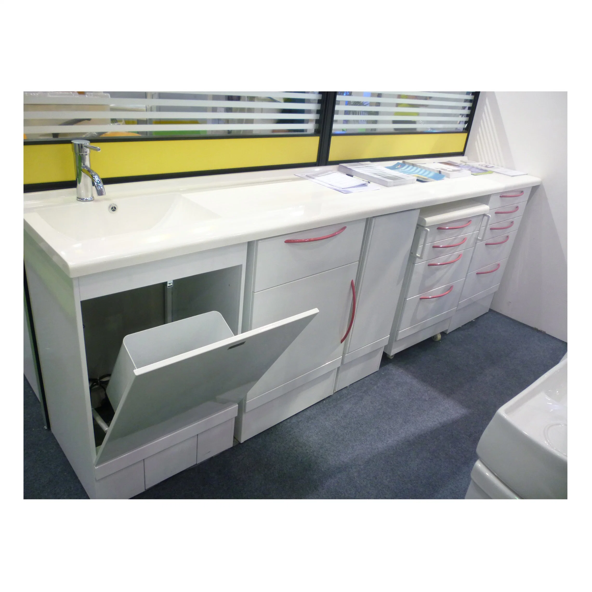 No Formaldehyde Anti-Oxidation Dental Furniture Clinic Side Cabinets