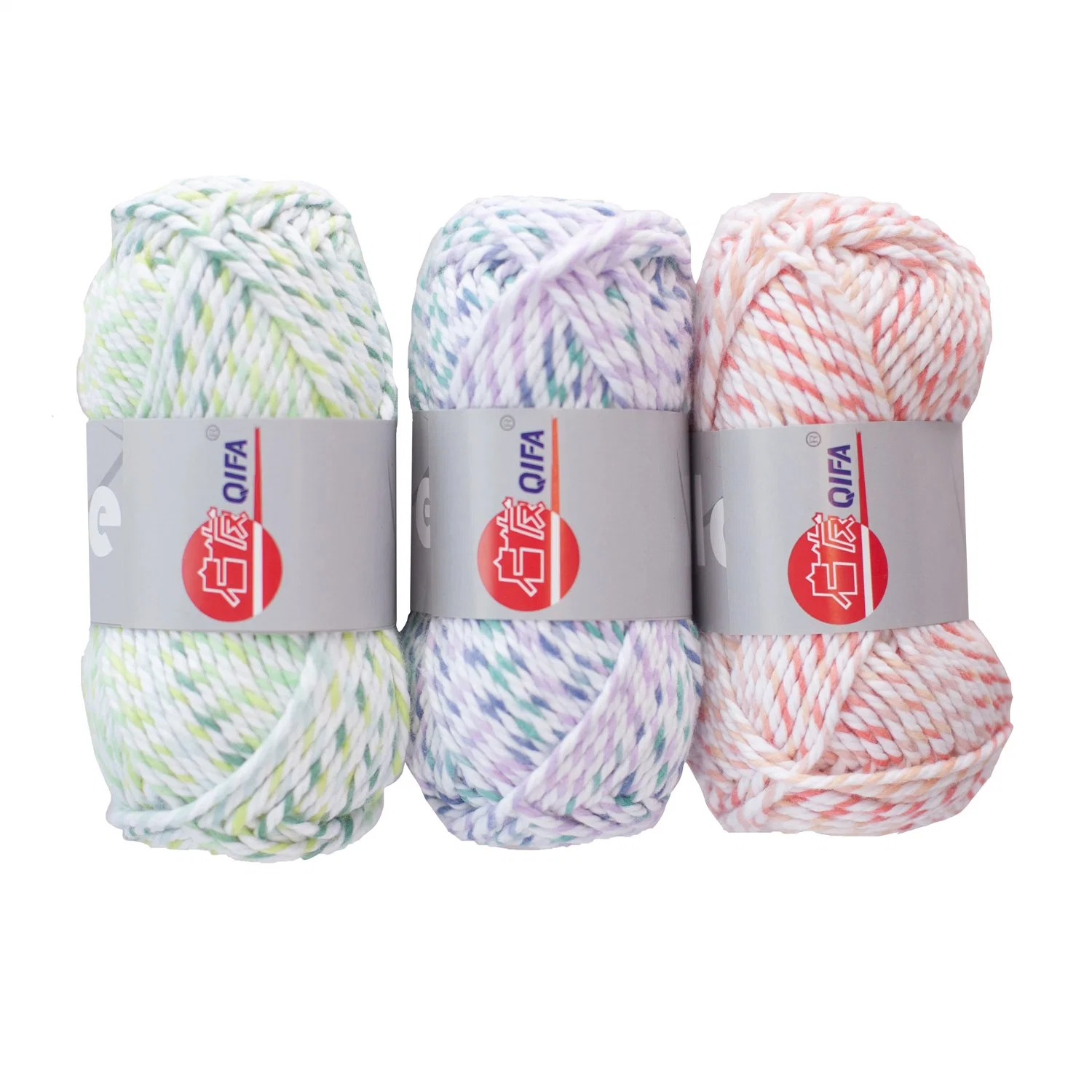 Hot Sale Melange Hand Knitting Yarn Colorful Fluffy Yarn for Knitting Scarf