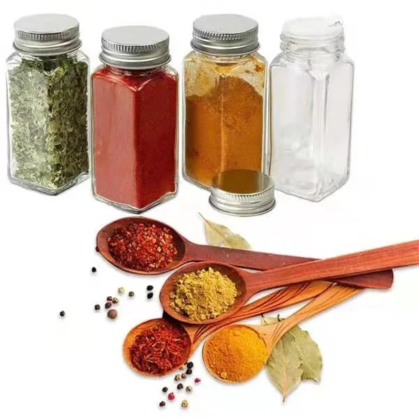 Wholesale/Supplier Square Spice Glass Jar 120ml Bottles for Herb Seasoning Storage