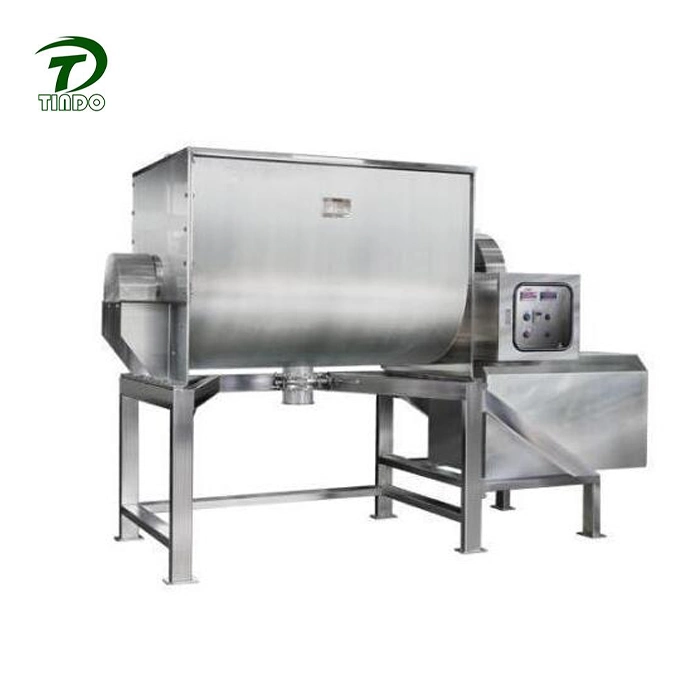 Horizontal Ribbon Blender Mixer Powder Mixing Machine 100 Kg Stainless Steel Double Helical Mixer