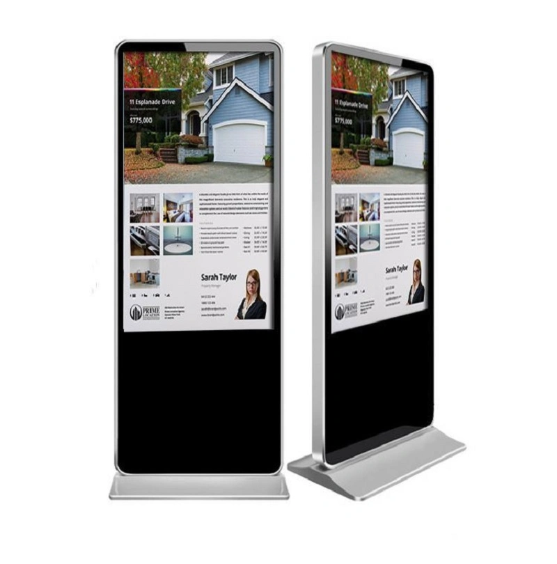 43-55cm4K de la pantalla táctil LCD interactivo comercial interiores Floorstanding Totem de la pantalla de publicidad Digital Signage