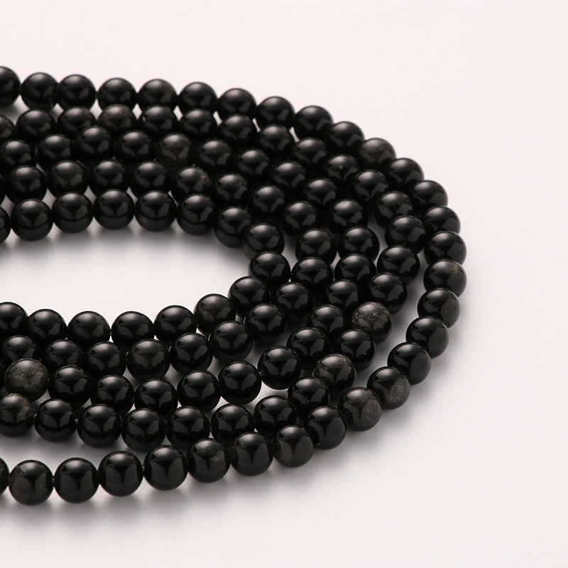 Wholesale/Supplier Black Obsidian Gemstone Beads for Handmade Crafts, Necklace & Bracelet DIY