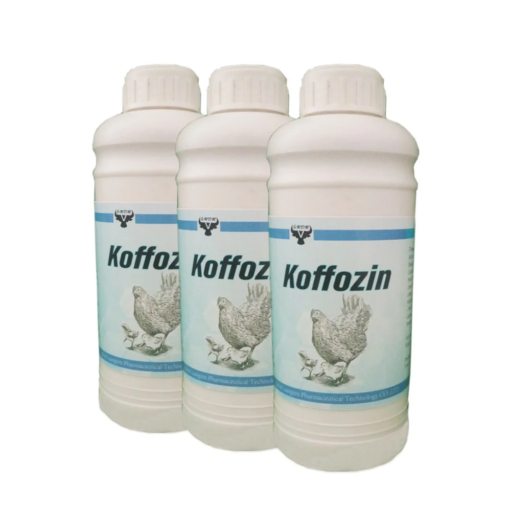 Koffozin solução oral aves frango frango Produtos farmacêuticos veterinários para medicina de galinha