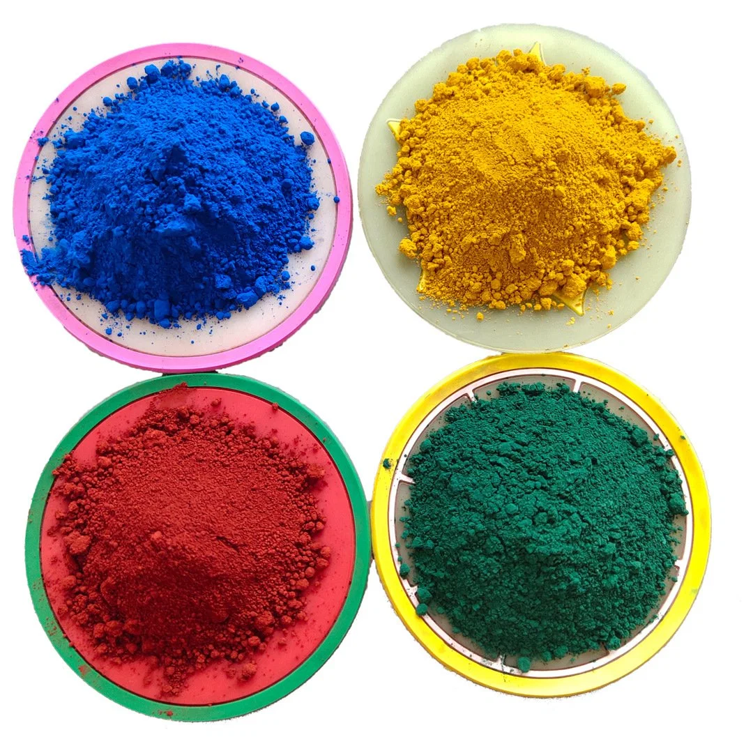 Construction Transparent Dispersions Inorganic Pigment Powder Red Black Yellow Iron Oxide for Concrete