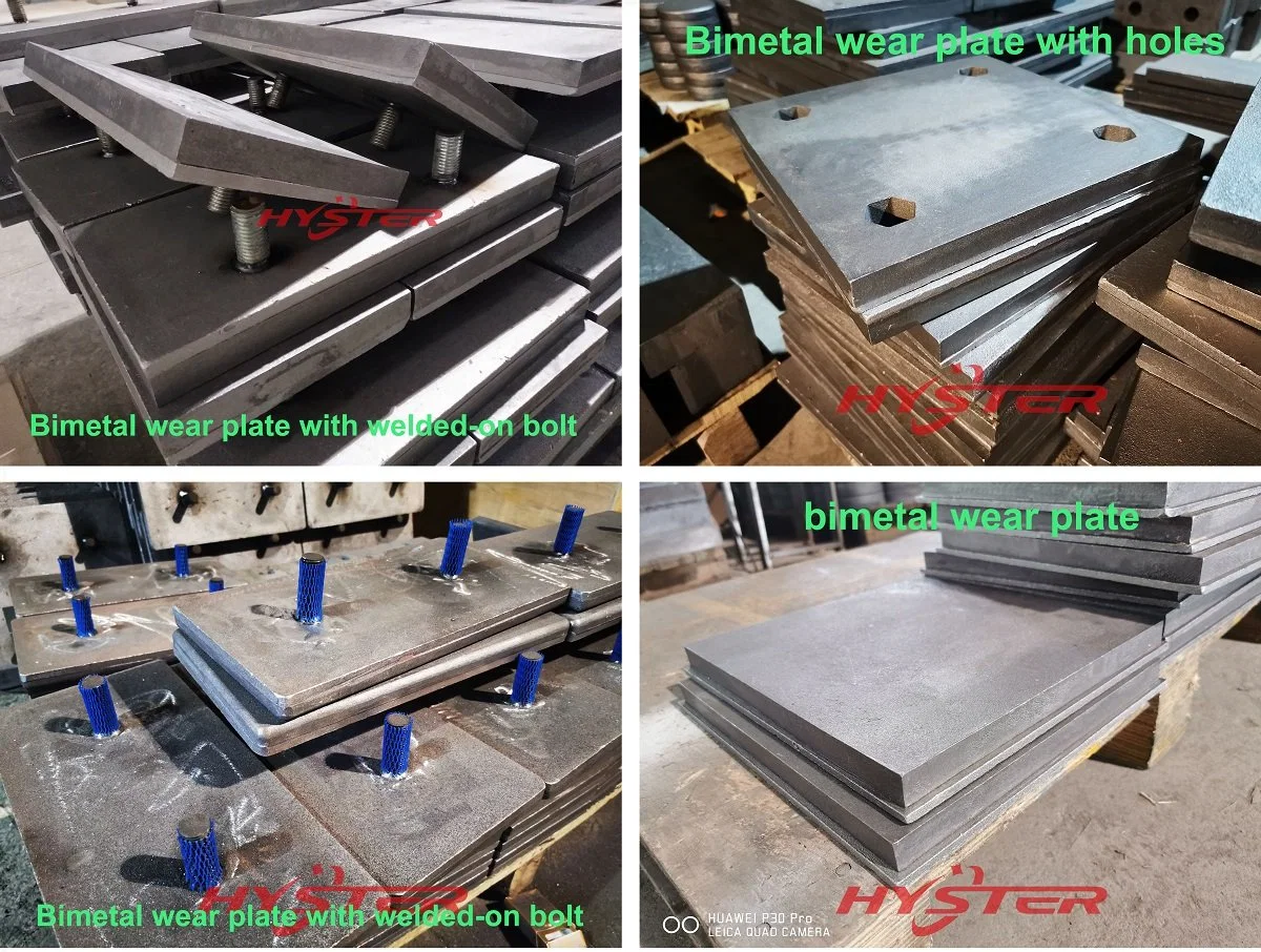 Verschleißplatte aus Schlagguss aus Material ASTM A532 II B Weißeisenhärte 63HRC/700bhn