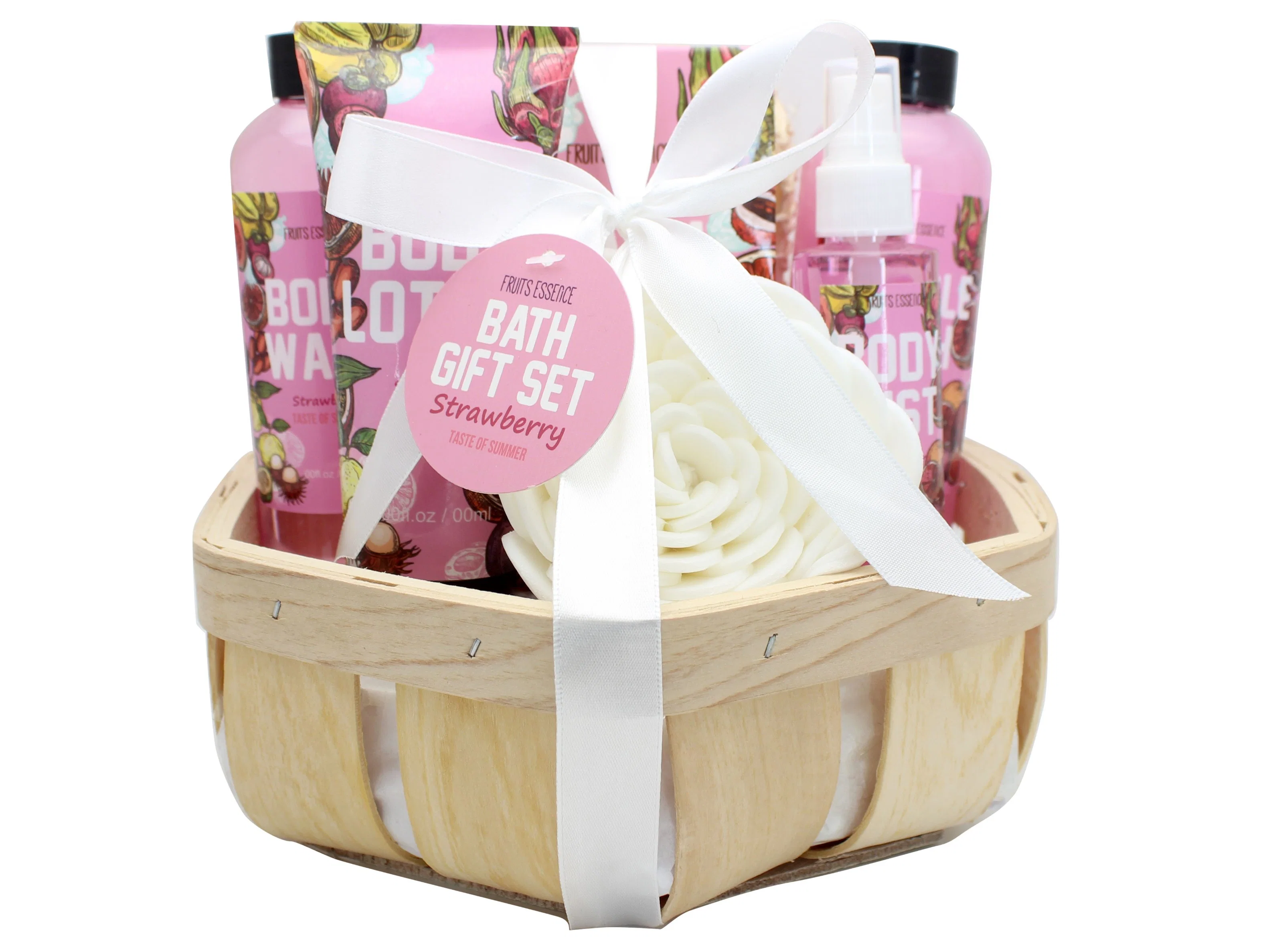 Supplier OEM Wholesale/Supplier Monther&prime; S Day Bathing Set Body Lotion Bubble Bath Rose Soap Barrel Set