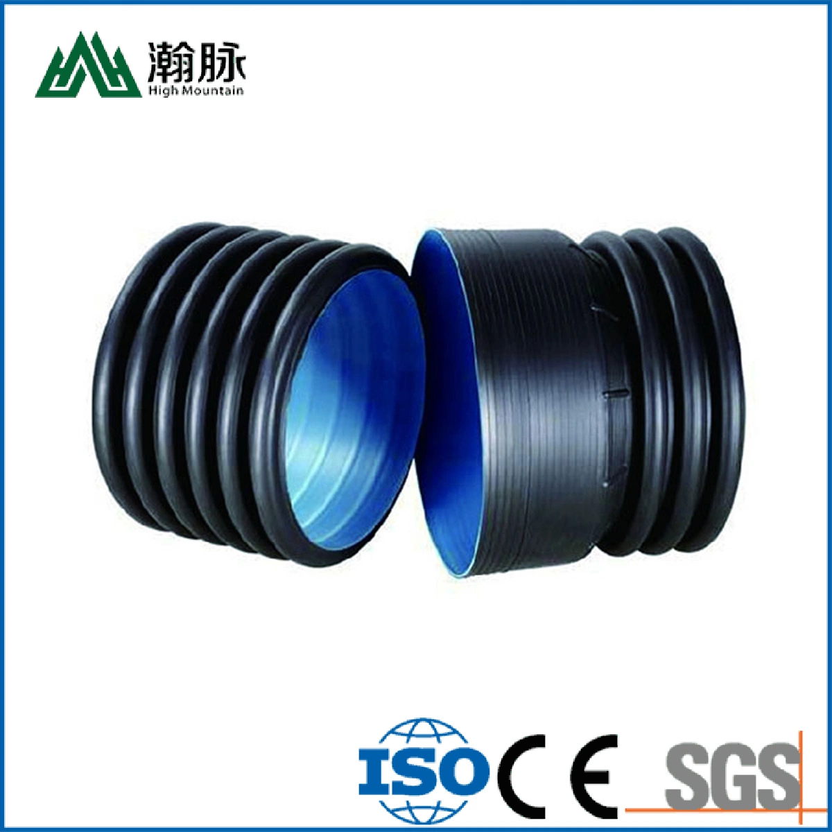 110mm Plastic Culvert Pipe PE Single Wall Piping Irrigation Tubes