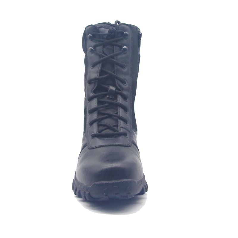 Steel Toe Combat Boots Tactical Boots with Zipper Safety Footwear Work Shoes with CE Certification