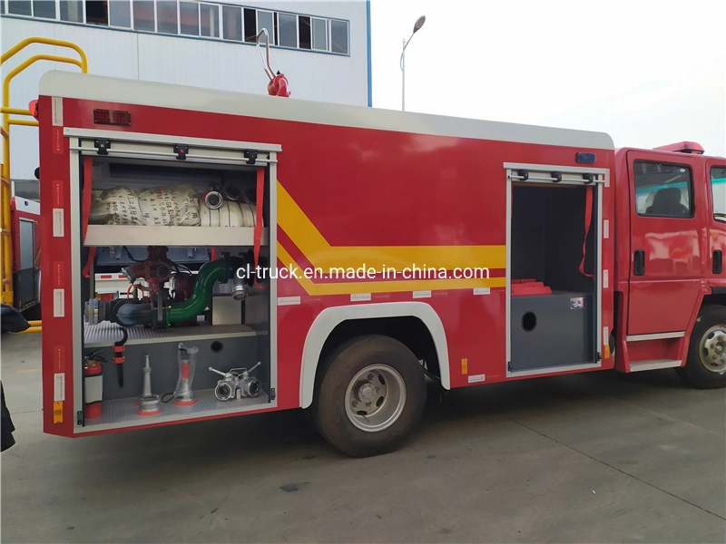 Good Quality Isuzu 100p 600p 700p 4m3 Water Foam Inflatable Fire Truck Price for Sale