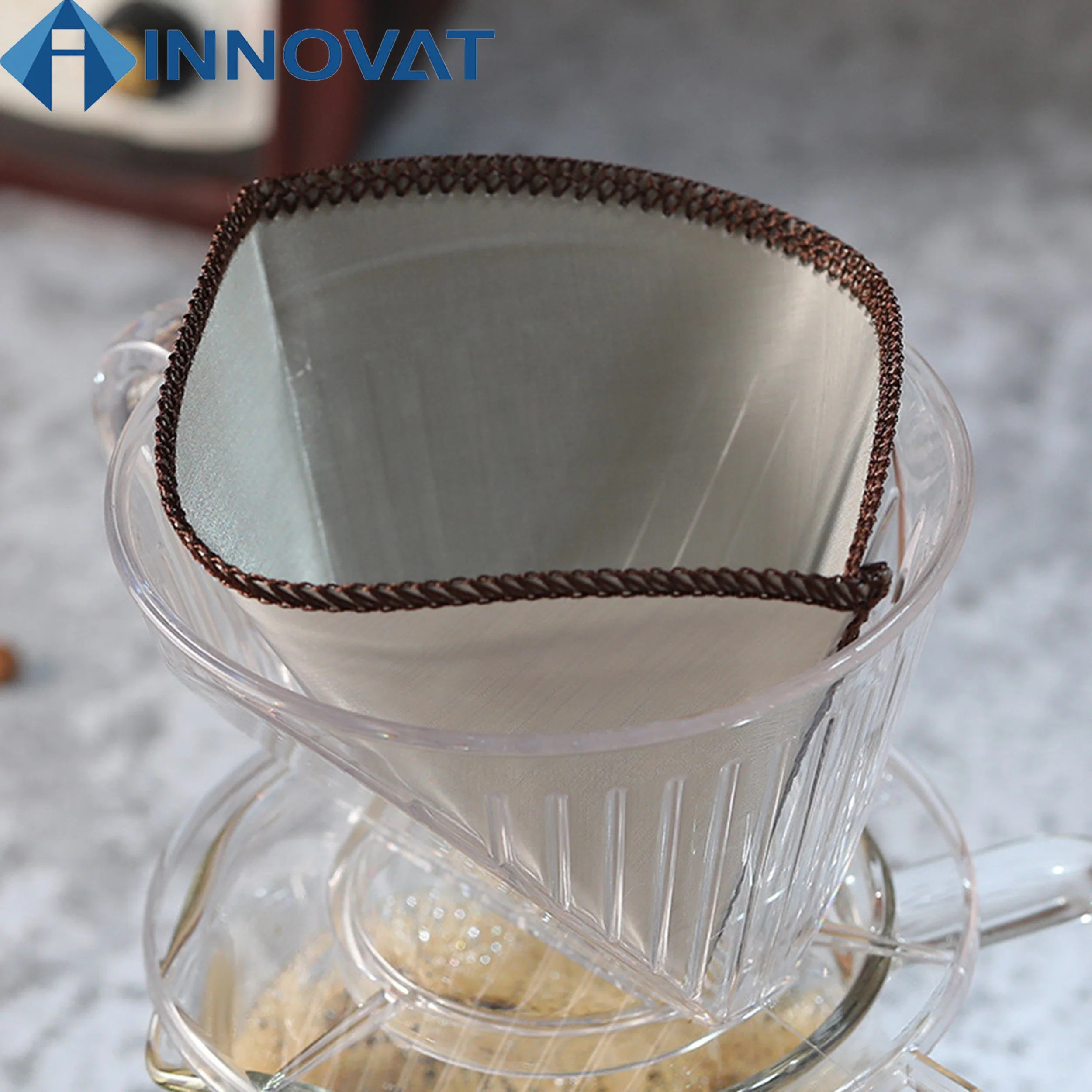 Wholesale/Supplier 1-2 Cup Cone Stainless Steel Pour Over Slow Drip Coffee Filter Best Selling Long-Time Mesh Pipe SS304 Stainless Steel Cold Brew Basket Coffee Filter