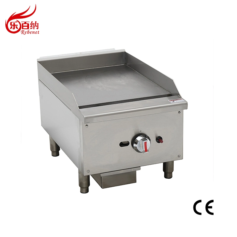 Commercial Kitchen Equipment Gas Manual Control Flat Top Plate Hamburger Griddle Grills in Stainless Steel (CG-36)