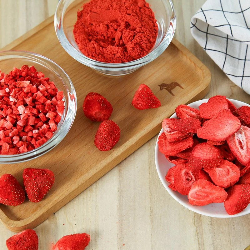 100% naturais secas de congelamento Strawberry toda a granel sem adição de açúcar