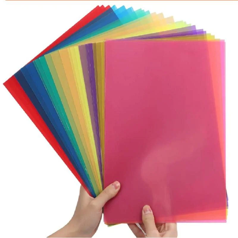 Transparent Color Correction Lighting Gel Filter Plastic Roll/Panel in 3 Colors for Photo Studio Strobe Flashlight (Red, Green, Blue) PETG/APET/Gag Sheets