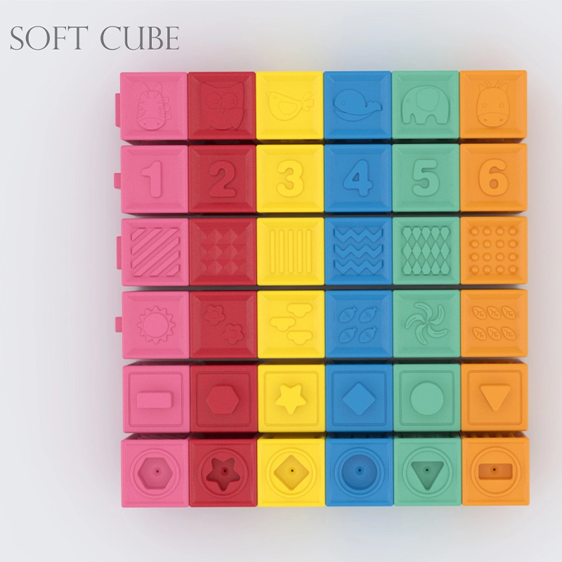 Soft Silicone Building Blocks Set