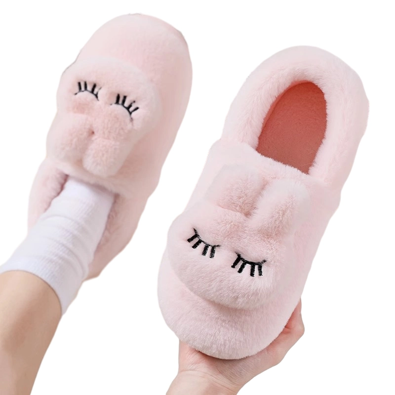 New Winter Home Cotton Shoes Warm Cute Indoor Slippers for Women