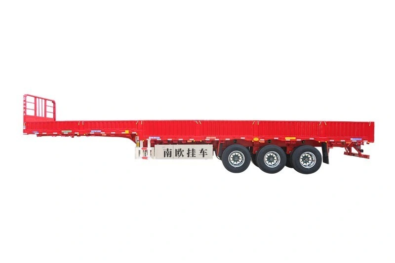 Drei Achsen Zaun Semi Trailer Pfahl Zaun Cargo Semi Trailer Sattelschlepper