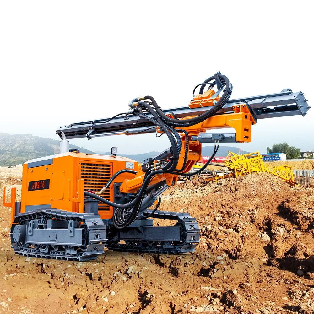 Crawler Hydraulic DTH Rock Blasthole Hammer Stone Drilling Machine