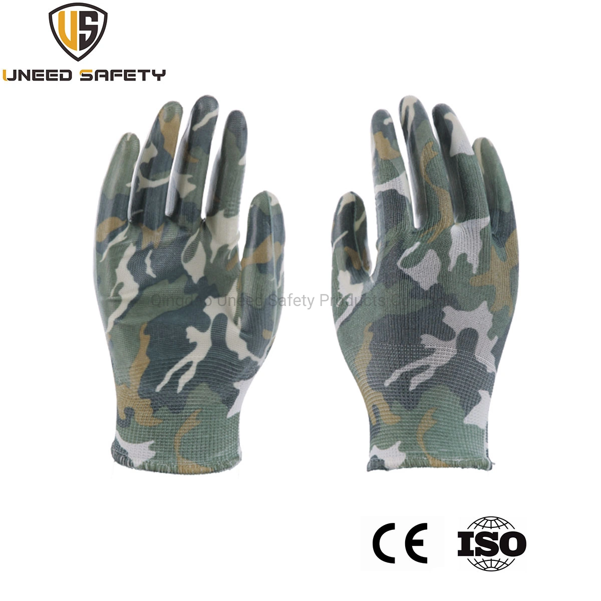 Graden Nylon amarillo Trabajo Industrial Seguridad de cruce de nitrilo Guantes de trabajo