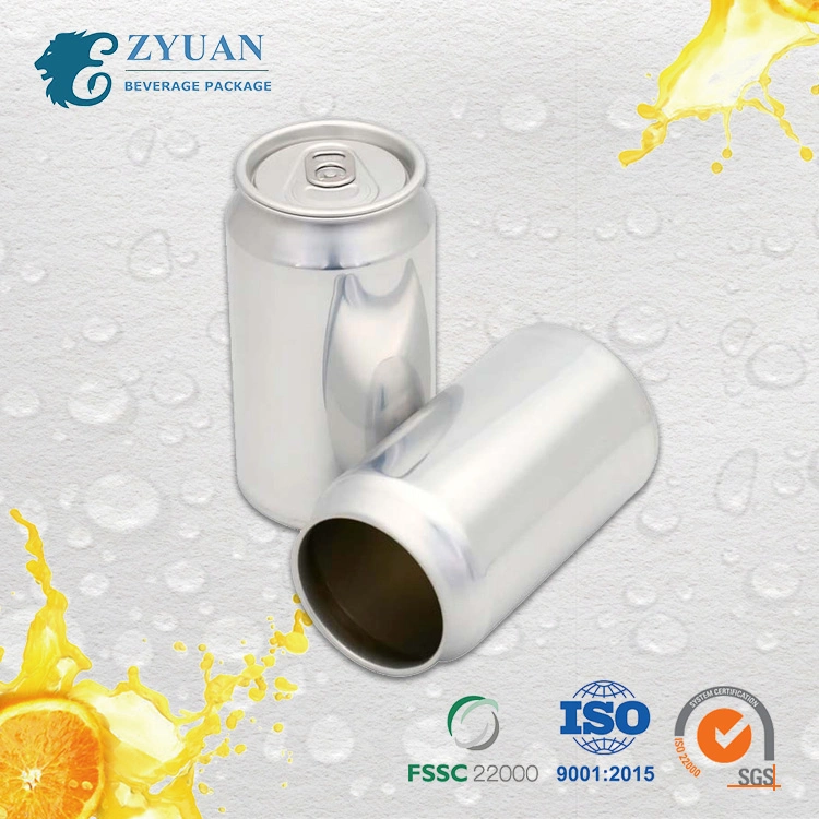 330ml Standard Best Selling Color Customized Printing Easy Open Ring Pull Soda Aluminum Beverage Can