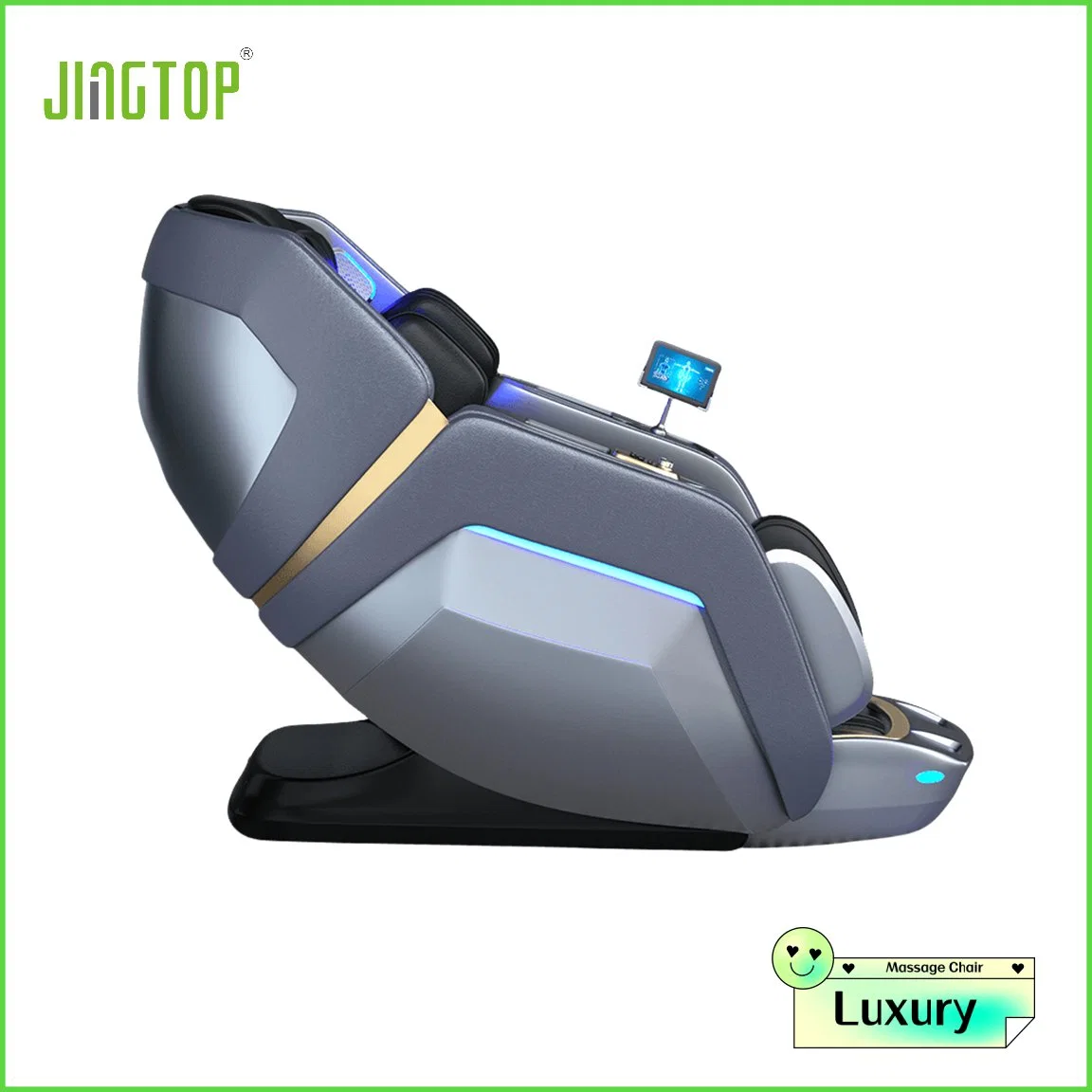 Jingtop Factory Direct 3D 4D نمط جديد بلا خطورة HiFi كرسي تدليك إمالة الموسيقى