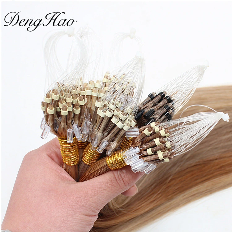 Wholesale/Supplier Virgin Remy Human Hair Nano Ring Micro Ring Hair Extensions Bundle Hair