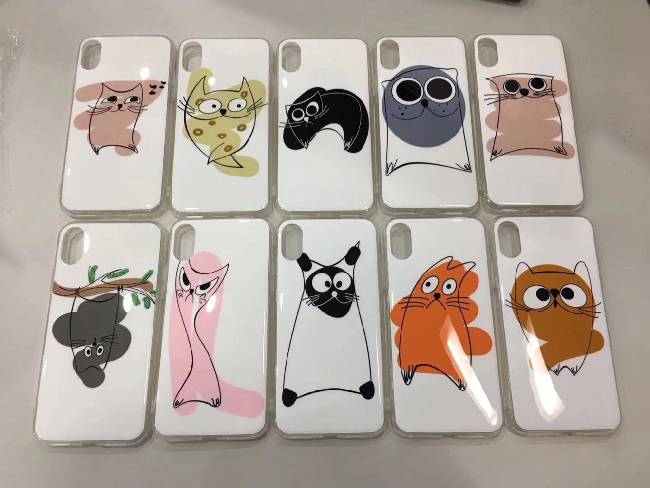 Cute Animal TPU Case Cover Holder Protective for iPhone X