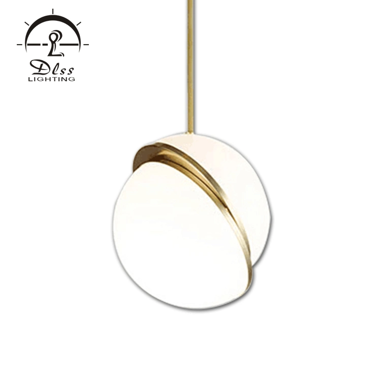Pupular Ball Shape Acrylic Home Decoration Lamp Modern White Hanging Pendant Lighting