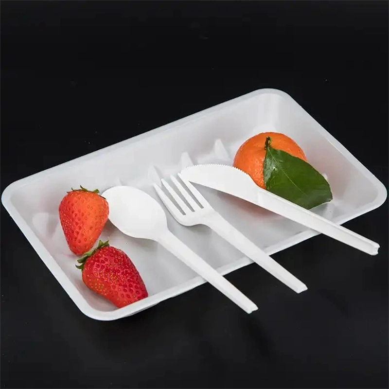 Individually Packaging 100% PLA Tableware Portable Tableware Cpla Plastic Knife Spoon and Fork Biodegradable Cutlery