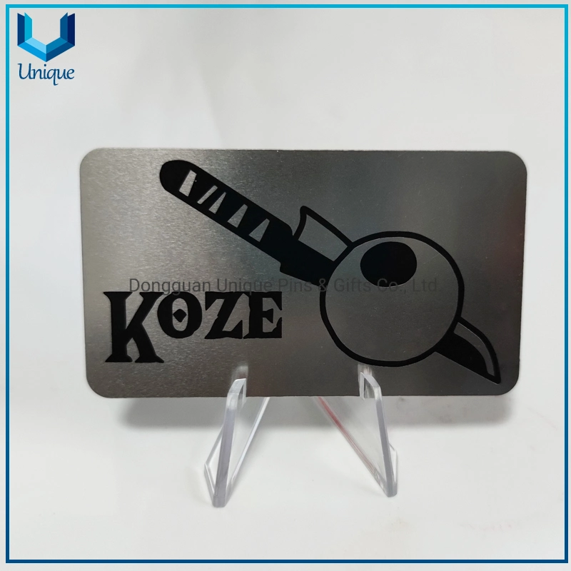 Personalisierte kostenlose Design Customized Edelstahl Metall Business Card, VIP Mitgliedskarte, Magnet Kreditkarte