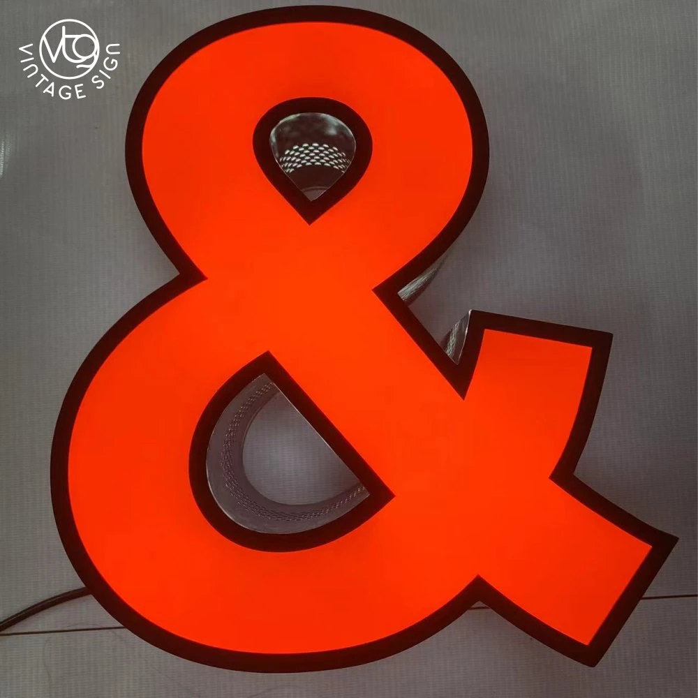 3D Lighting LED Letter Logo or Shops Outdoor LED Pizza Sign