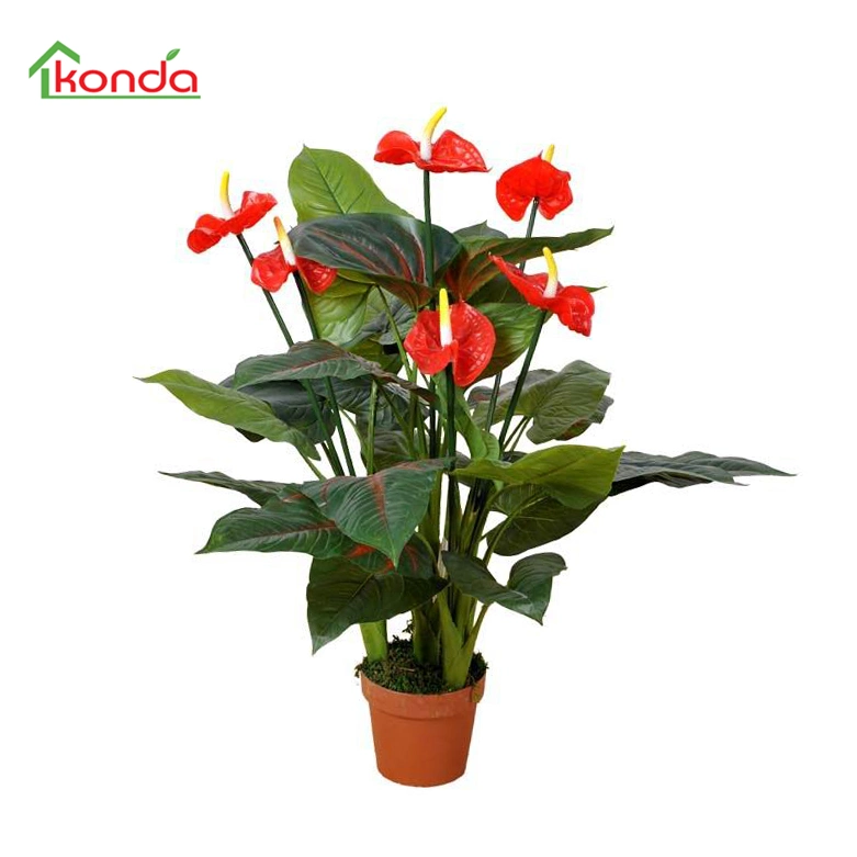 Wholesale/Suppliers planta artificial seda flores no Pot para jardim Decoração